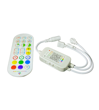 Striscia LED 5m Smart RGB 5050 Compatibile con App Strip Led con Telecomando Sensore Musicale