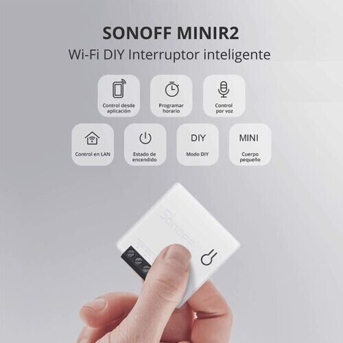 2 Sonoff Mini R2 Smart Switch WIFI APP Domotica Ios Alexa Google Home