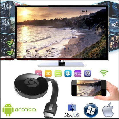 Miracast WiFi 4 Chrome Netcast HDMI Compatibile Dongle Lettore Full HD Streamer