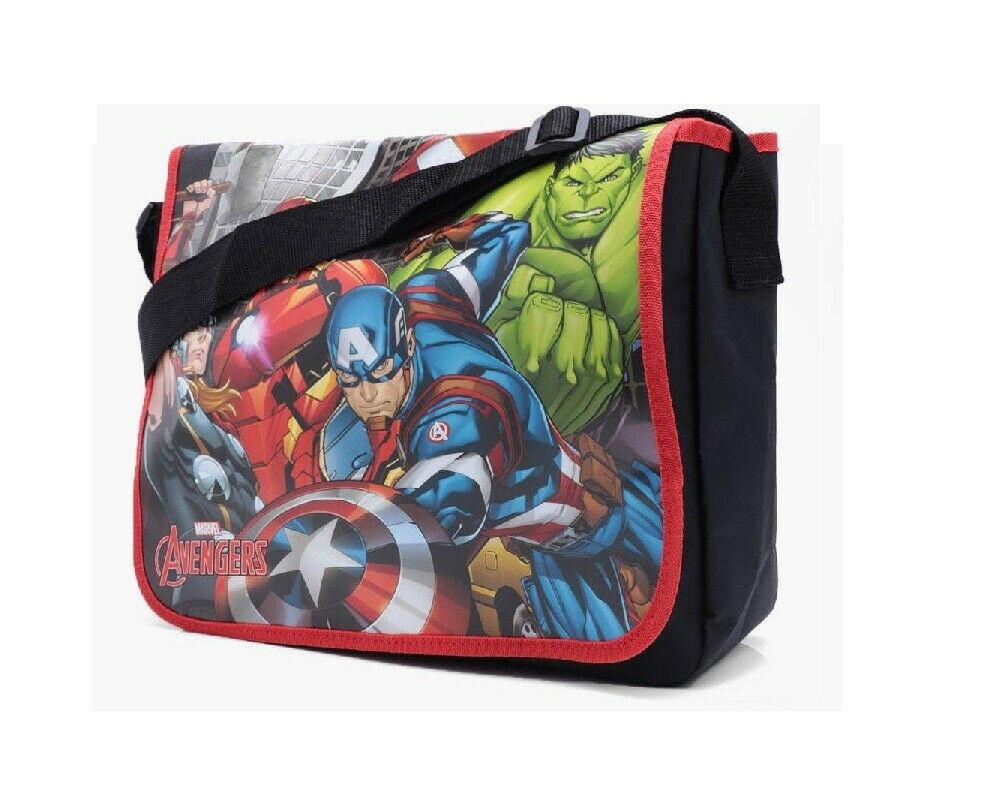 Cartella Borsa a Tracolla Avengers Marvel Scuola Tempo Libero 40 x 30 x 10 cm