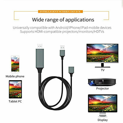 Cavo HDTV Video Mirroring Full HD Streamer 1080P USB HDMI MHL IPhone Samsung