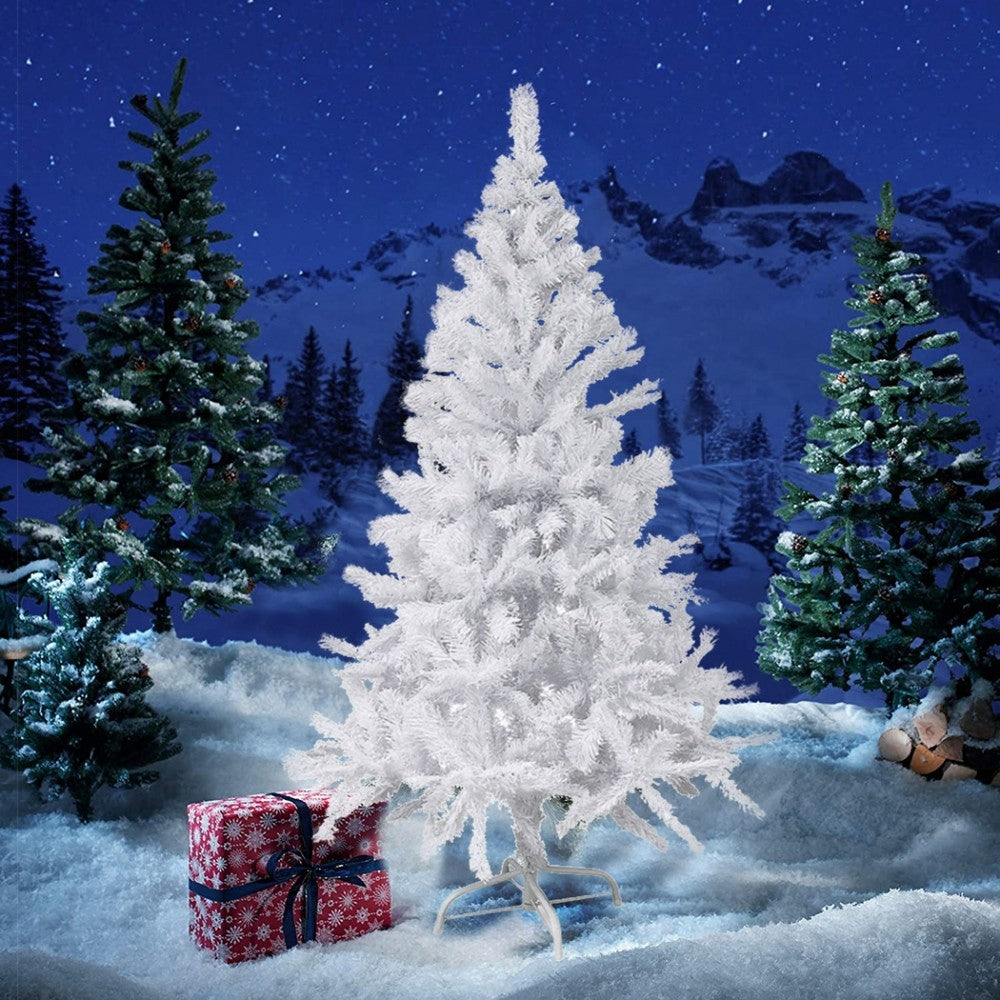 Albero di Natale Artificiale Bianco Natale 550 Punte 180 cm Pino Natalizio