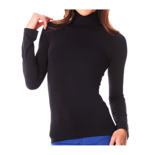 Maglia a Collo Alto Termica Lupetto Donna Interno Felpato Dolcevita ka22