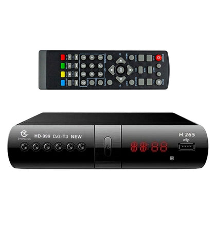 Digitale Terrestre Decoder DVB-T2 H.265 HEVC 10 Full HD HDMI USB LAN Display