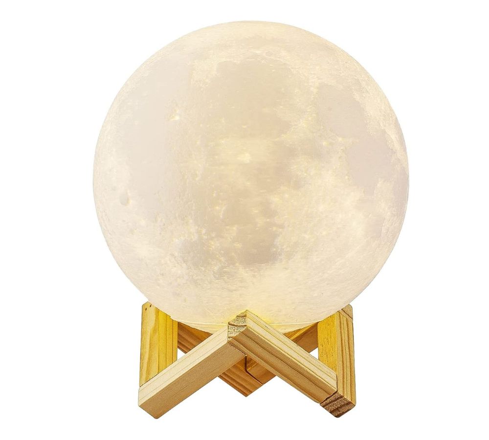 Diffusore Aromi Lampada Luna LED Moon Light 3D Umidificatore Oli Depuratore Aria