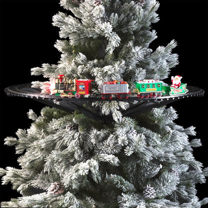 Trenino Natalizio Centrale Albero Di Natale Diametro 89 Cm 33 Pz Addobbi