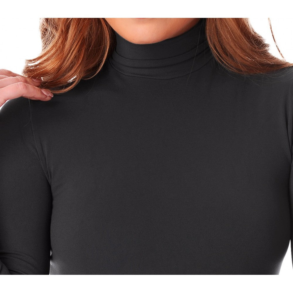 Maglia a Collo Alto Termica Lupetto Donna Interno Felpato Dolcevita ka22