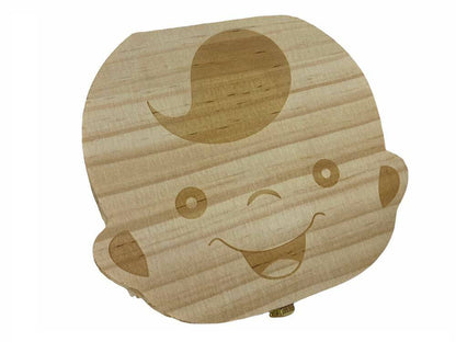 Box Scrigno In Legno Porta Dentini Da Latte Unisex Portadentini Bimbi