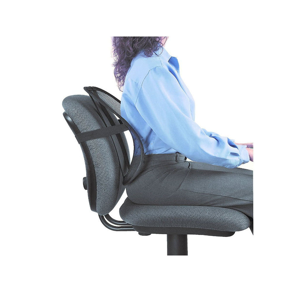 Coppia Schienale Posturale Ergonomico Supporto Lombare con Fascette Regolabili per Sedia e Sedile Auto Relax Schiena Dritta Fair