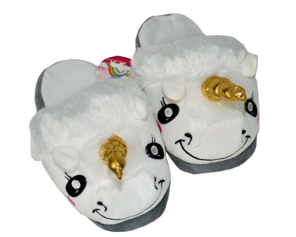 Pantofole Unicorno Unisex Calda Pelliccia da Casa Cosplay Taglia 30/31 Bambini