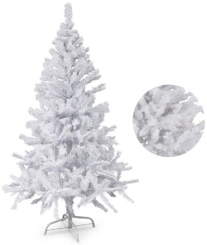 Albero di Natale Artificiale Bianco Natale 550 Punte 180 cm Pino Natalizio