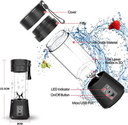 Frullatore Portatile Blender Estrattore Succo Veloce Smoother Ricaricabile USB 2000 mAh Fair