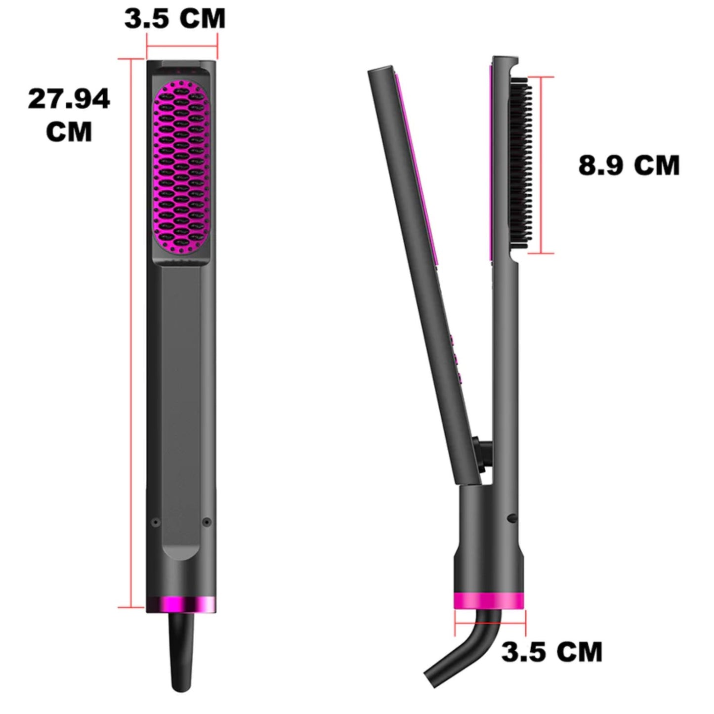 Piastra Lisciante Spazzola Arriccia Capelli Mossi Stira Istantanea Hair 3 in 1