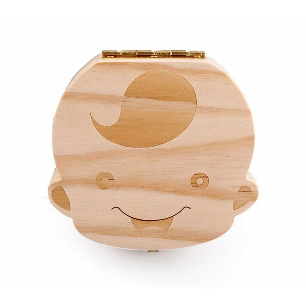 Box Scrigno In Legno Porta Dentini Da Latte Unisex Portadentini Bimbi