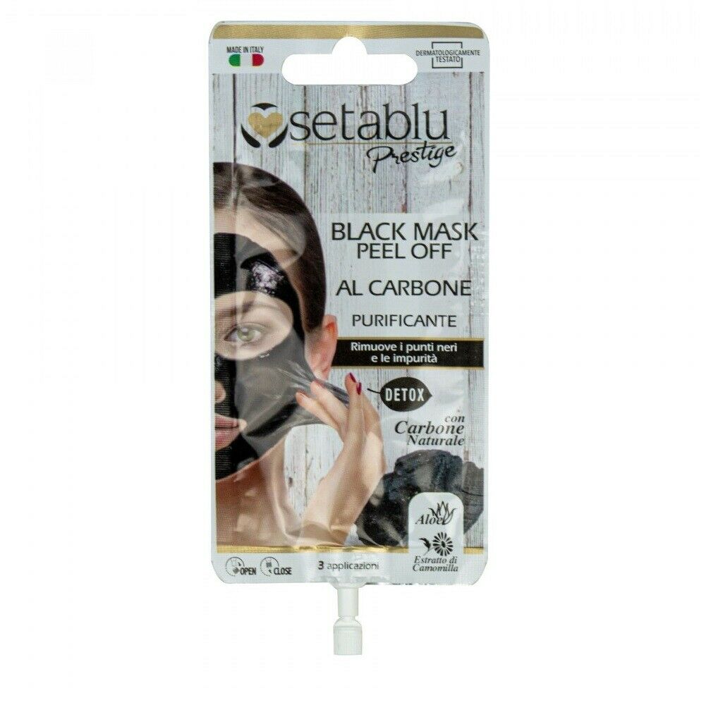 Coppia di Cera Puliza del Viso Black al Carbone Purificante 6 Applicazioni