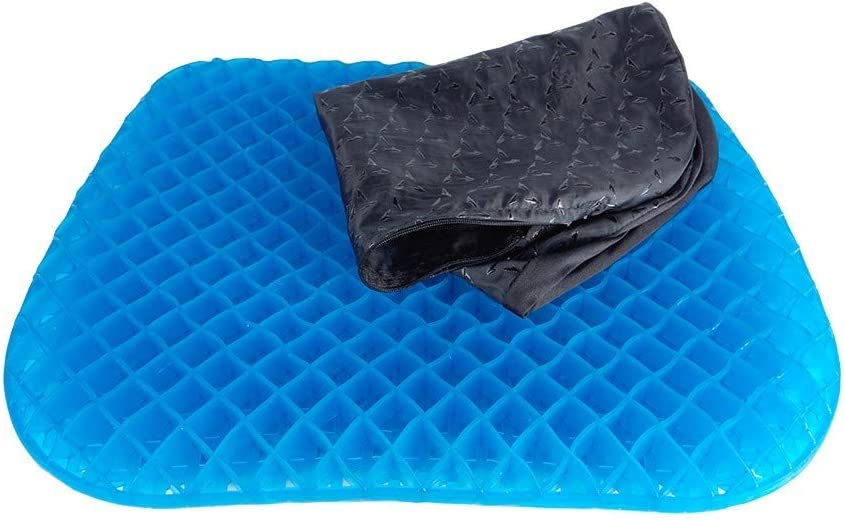 Cuscino Gel Anti Decubito Ergonomico Traspirante Sedute Prolungate 37x30x3 Cm