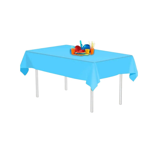 Tovaglia in Plastica Rettangolare Tre Pezzi per Feste 183 x 137 cm Vari Colori