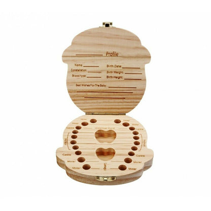 Box Scrigno In Legno Porta Dentini Da Latte Unisex Portadentini Bimbi