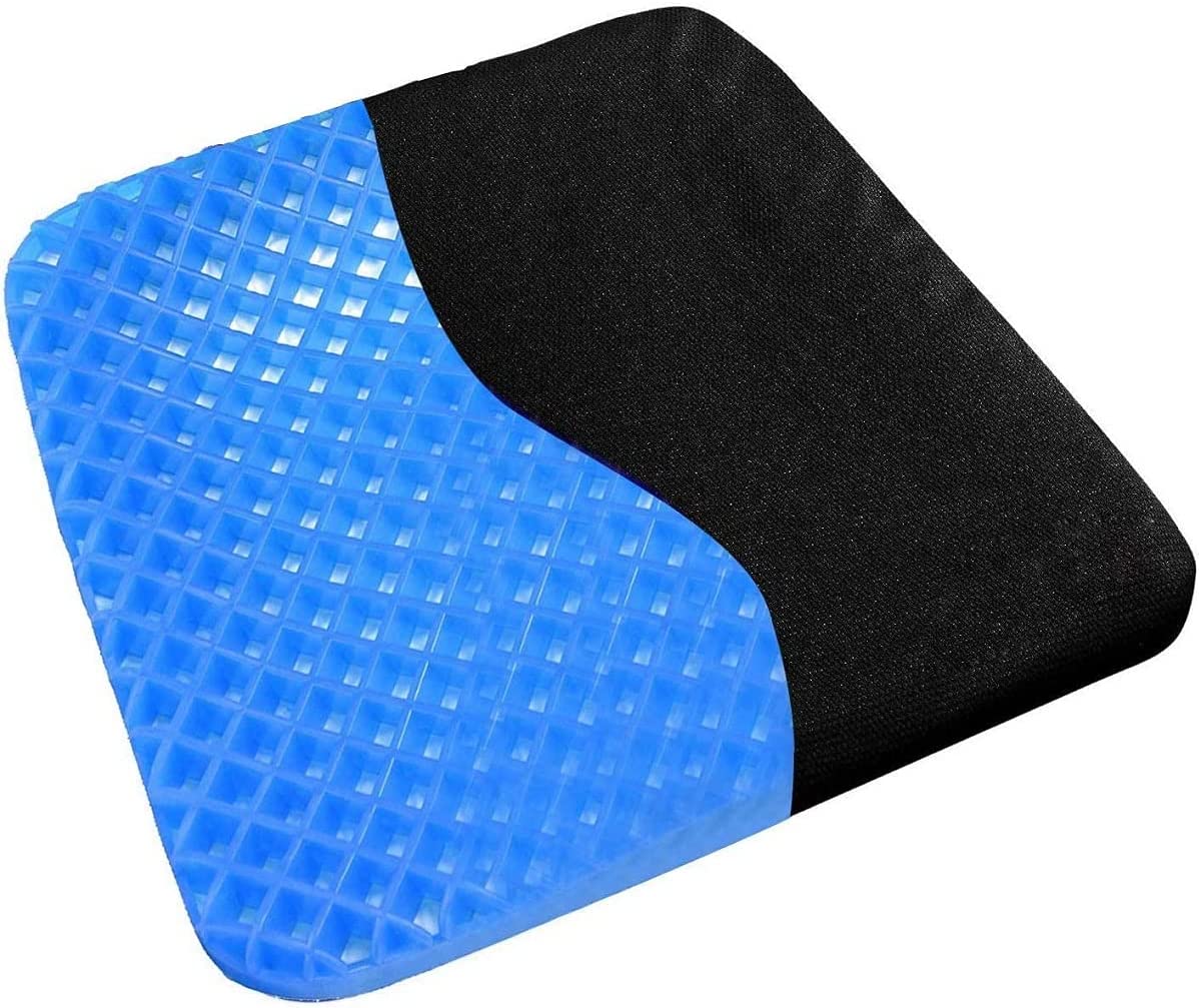 Cuscino Gel Anti Decubito Ergonomico Traspirante Sedute Prolungate 37x30x3 Cm