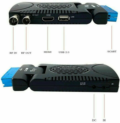 Decoder Dvb-T2 HDTV Box Digitale Terrestre Hd Usb Hdmi Presa Scart