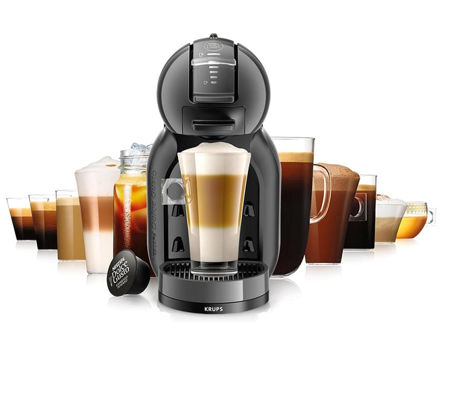 Macchina da caffè Capsule Dolce Gusto Mini Me Krups KP1238 Nera Caldo e Freddo