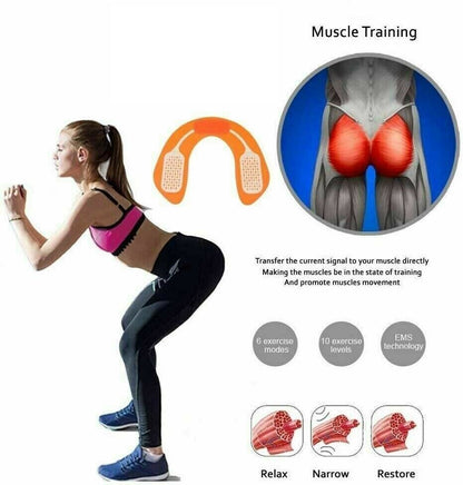 Elettrostimolatore Modellante Ems Rassoda Glutei Fianchi e Cosce Con Telecomando