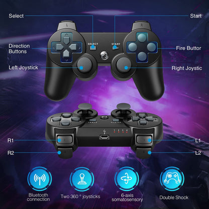 Controller Joypad Wireless Compatibile PC Plays. 3 Gamepad D. Shock Vibrazione