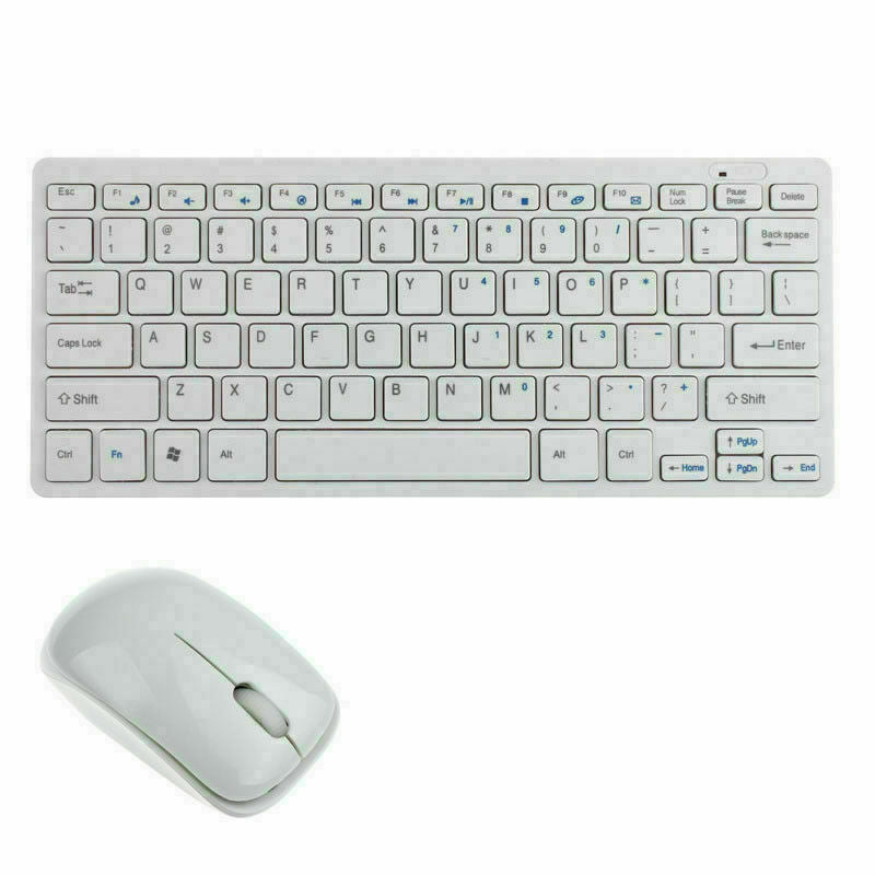 Tastiera con Mouse Mini Bluetooth Senza Fili PC Laptop Keyboard Wireless USB Skin