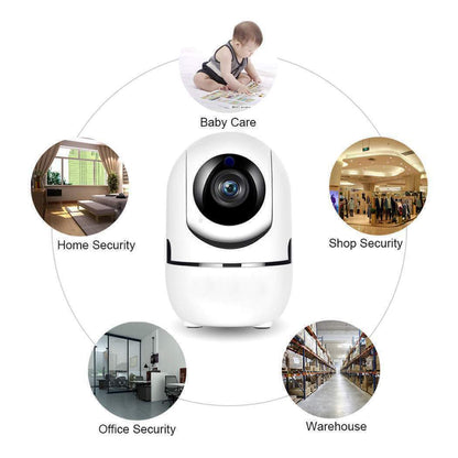 Videocamera IP CAM Telecamera Baby Camera motorizzata HD 1080P LED IR Cut 3MPX Cloude storage