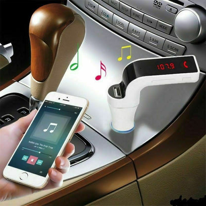 Trasmettitore Bluetooth FM Per Auto Musica Vivavoce MP3 USB SD AUX Mod. CARG7