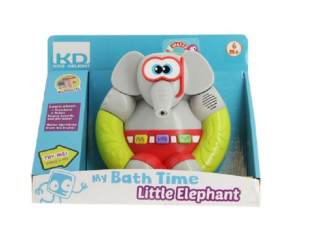 Gioco Bagnetto Bambini Piccolo Elefante Spruzza Acqua Vasca Bebe' Unisex