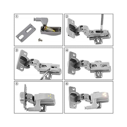 Lampada LED Cerniera Luce Sensore Anta Mobile Armadio Illuminazione 2 - 4 pz