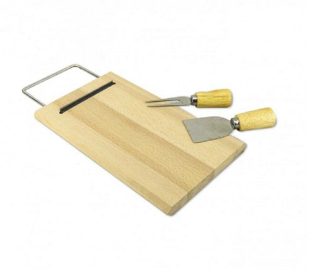 Fair Tagliere in Legno per Formaggio con Calamita per Spatola e Forchettone 33 X 15 cm