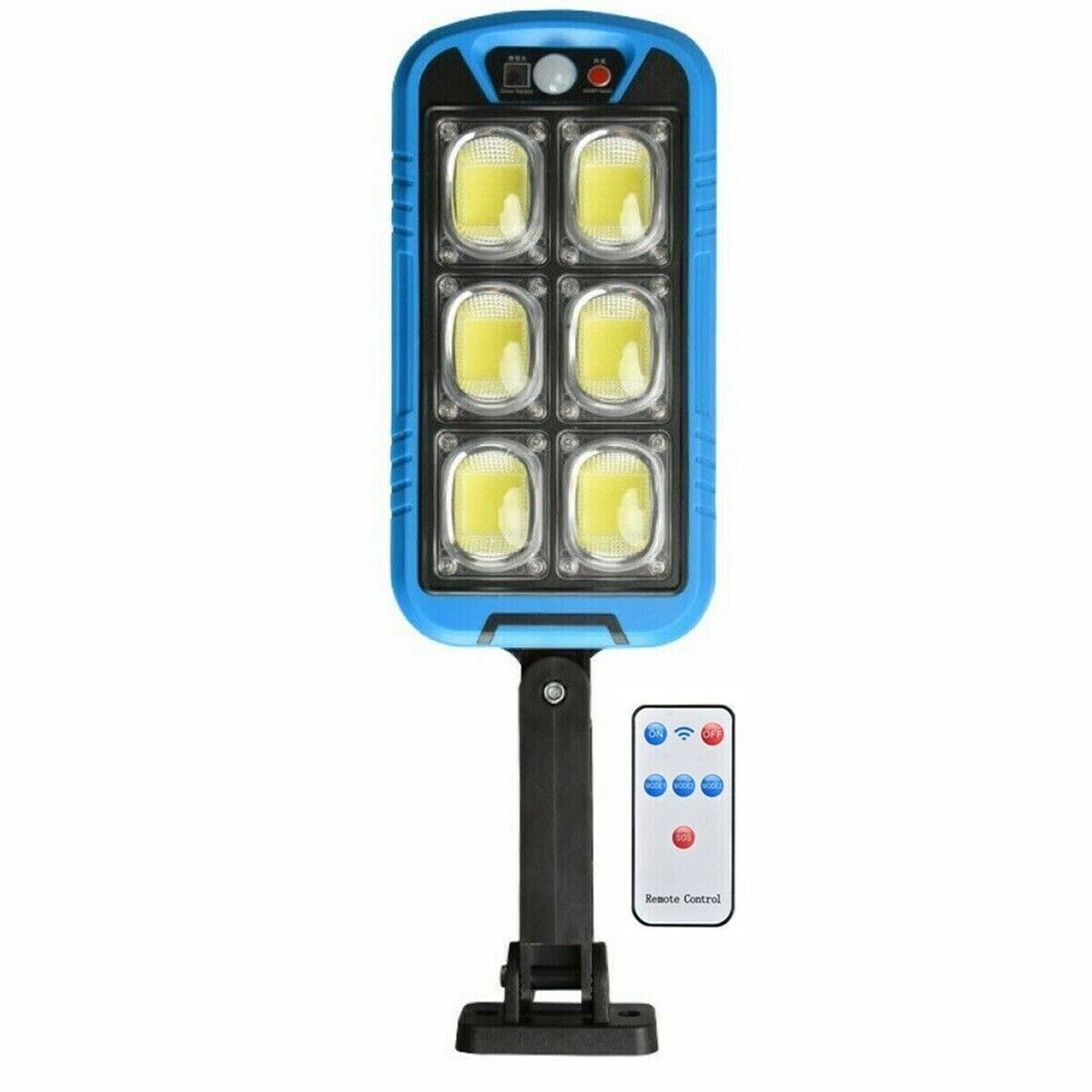 Lampione Faro Pannello Solare Fotovoltaico 150 LED Cob IP65 Sensore Movimento