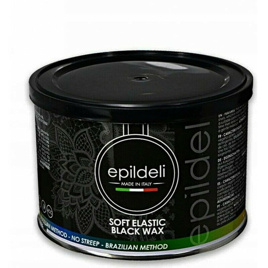 Cera Brasiliana Ceretta Indolore Carboni Vegetali Black Wax 400 ml