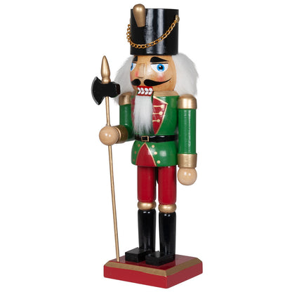 Coppia Schiaccianoci Soldatino Natale Legno Christmas 25 cm Decorazioni