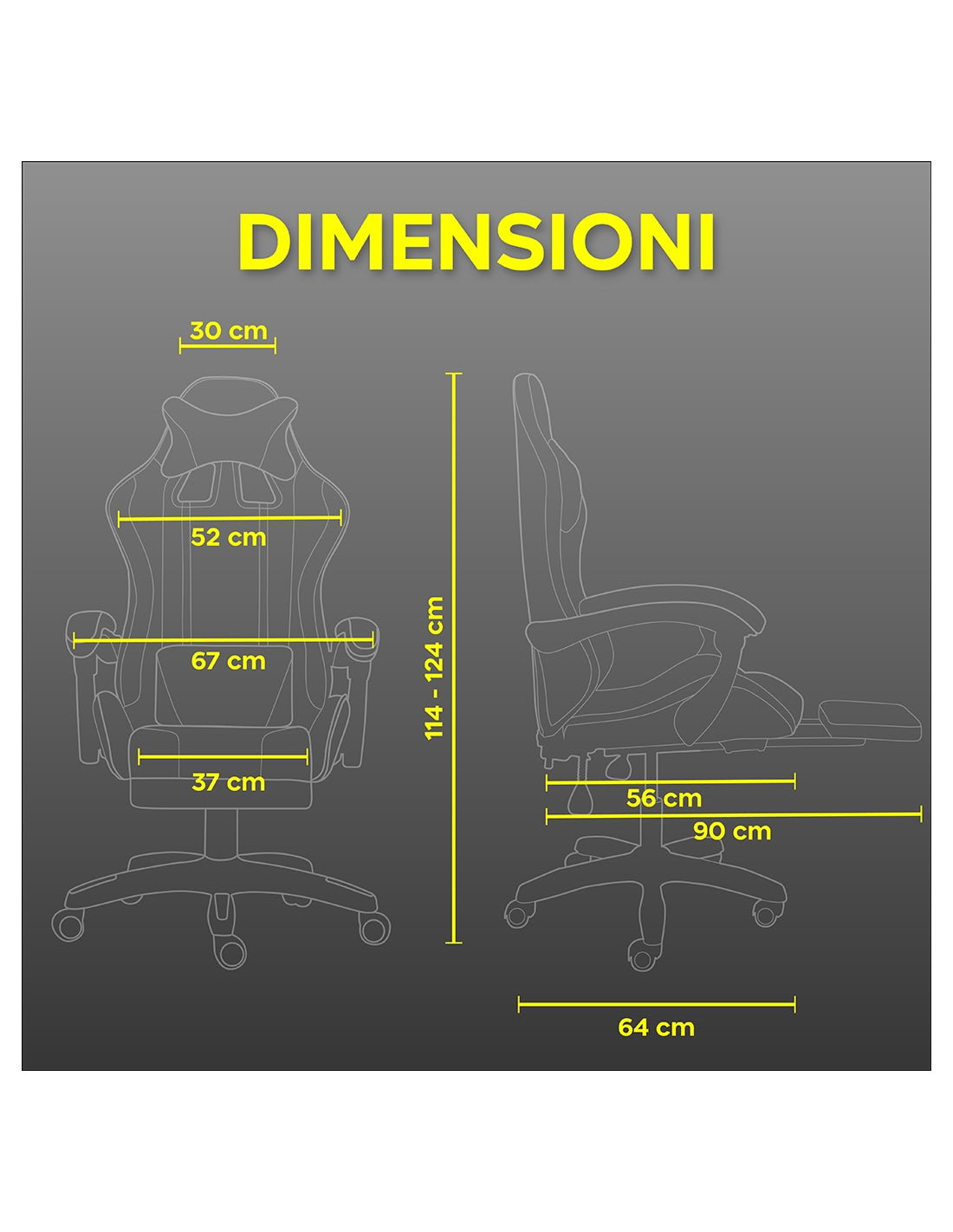 Sedia Gaming LED RGB Telecomando Doppio Cuscino in Ecopelle e Poggiapiedi Bianca