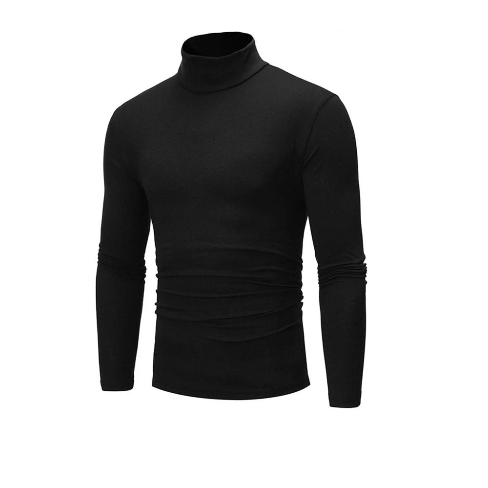 Lupetto Maglia Uomo Dolcevita Termico Collo Alto Interno Felpato Slim Fit KA29