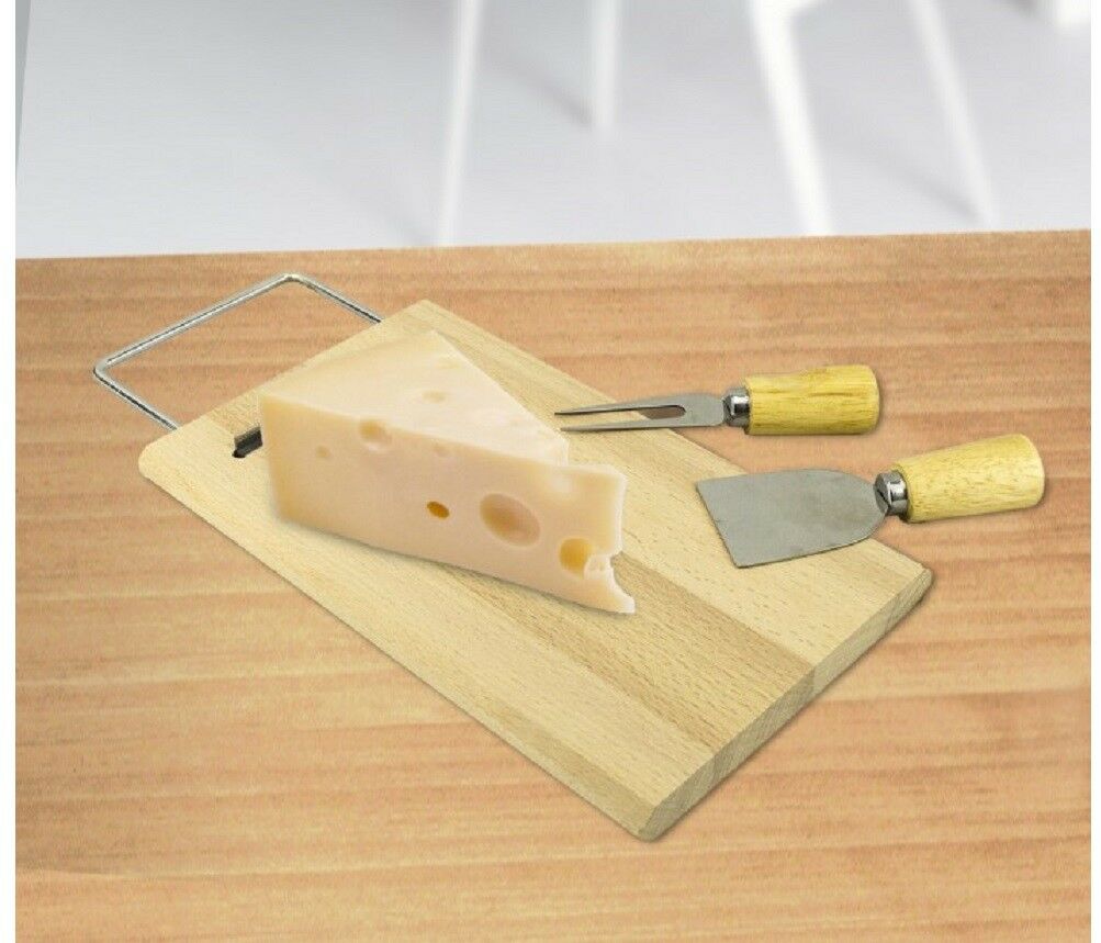 Fair Tagliere in Legno per Formaggio con Calamita per Spatola e Forchettone 33 X 15 cm