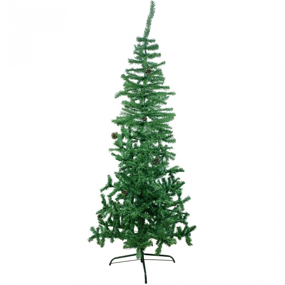 Albero Di Natale Abete 530 Rami Pieghevoli In PVC Artificiale 210 cm