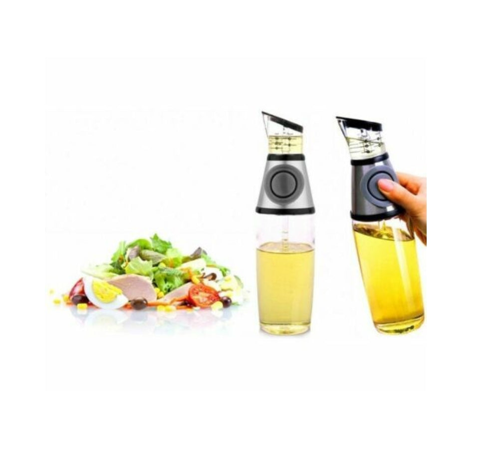 Fair Dosatore Dspenser con Tappo Salvagoccia per Olio e Aceto a Pressione 500 ML