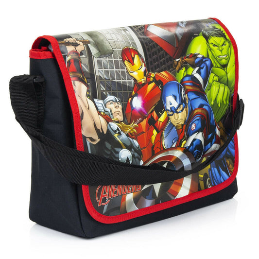 Cartella Borsa a Tracolla Avengers Marvel Scuola Tempo Libero 40 x 30 x 10 cm