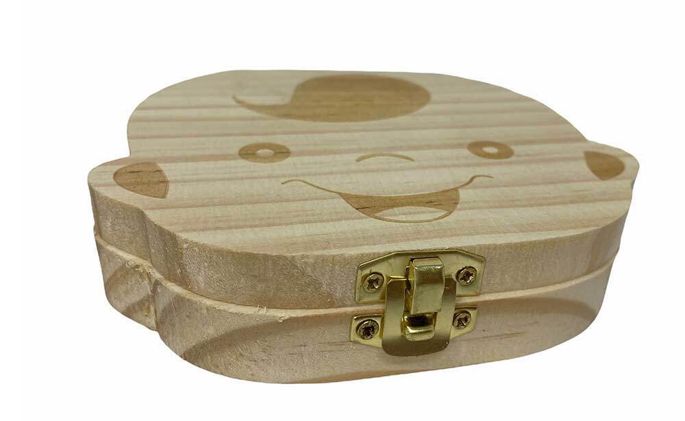 Box Scrigno In Legno Porta Dentini Da Latte Unisex Portadentini Bimbi