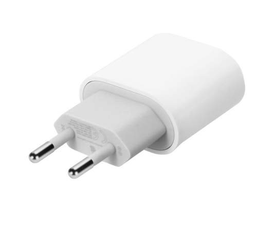 Power Adapter Spina 18w Presa USB-C Ricarica Smartphone iPhone 12 Plus Max Mini