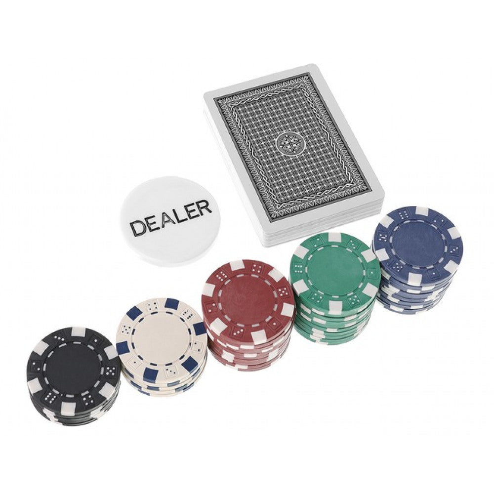 Fiches in Metallo Valigetta 300 Fiches 11 Grammi Holdem Texas Poker Carte Dadi