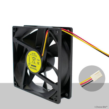 Pack 2 Ventole Silent Fan Computer 90 x 90 mm Fancase PC